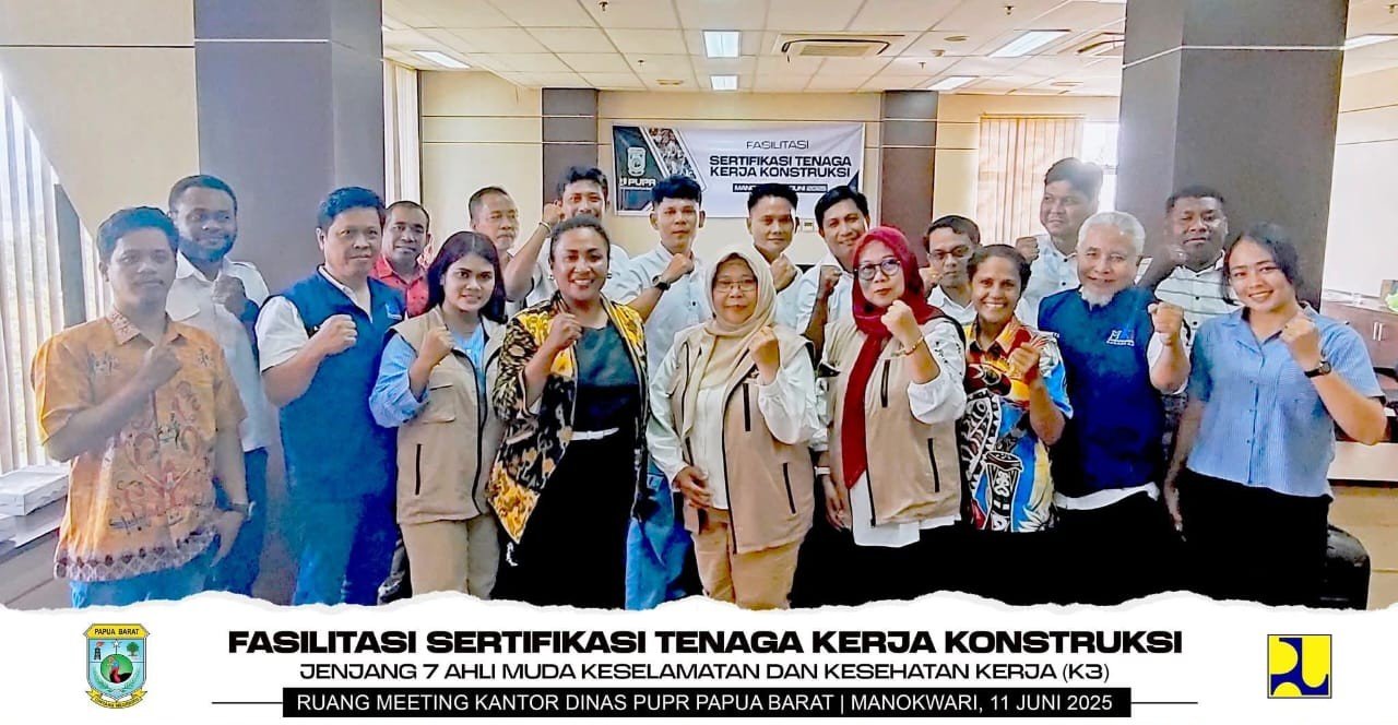 DINAS PUPR PAPUA BARAT Selenggarakan Uji SKK Jenjang 7